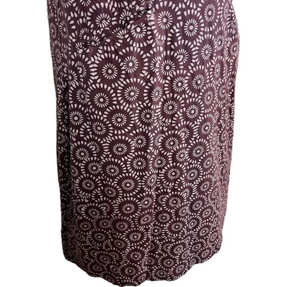 ZIG ZAG ASIAN COLLECTION Organic Cotton Purple Plum Knit Knee Length Dress sz S - Picture 7 of 16